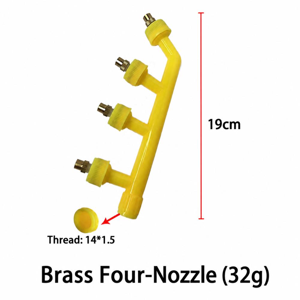 Copper Mouth Atomizing Sprayer Nozzle Multi Heads Agricultural Spray Head Garden Accessories