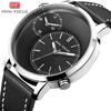 Men's Watch Luminous Waterproof Leather Strap 0035G Men Quartz Watches