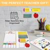 Teacher Sticky Notes Set - Teaching Supplies Shaped Sticky Note Pads Teacher To Do List Notepad Writing Memo Pads For Teacher Appreciation