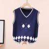 Children's Wool Sleeveless Vest: Primary School Uniform Sweater for Boys and Girls