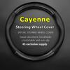No Smell Thin For Porsche Cayenne Steering Wheel Cover Leather Carbon Fit 3.2L MT AT S Turbo 4.5T 2006 4.8T 4.8L 2007 GTS