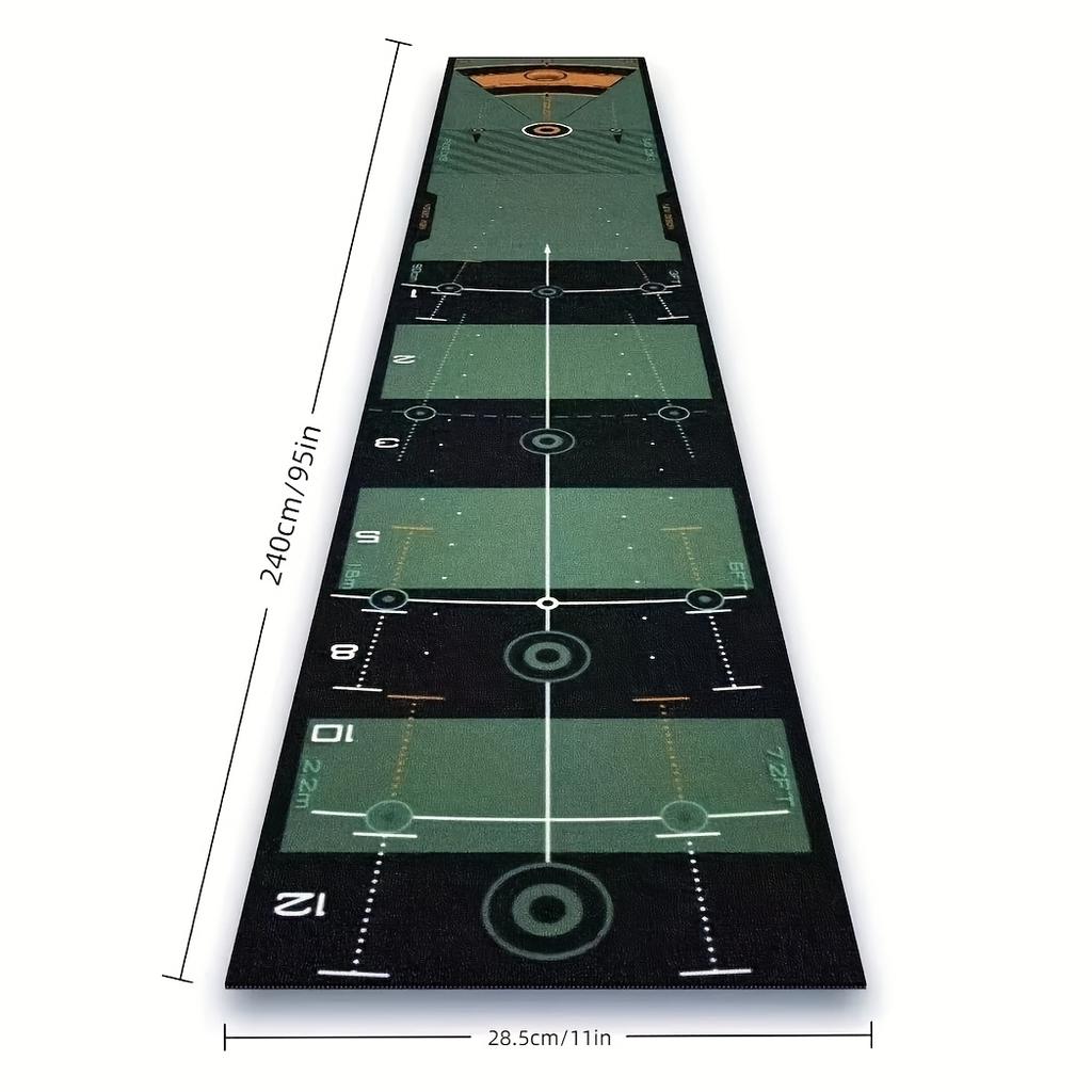 Portable Anti Slip Golf Putting Training Mat Indoor Golf Practice Rug for Home Office Use