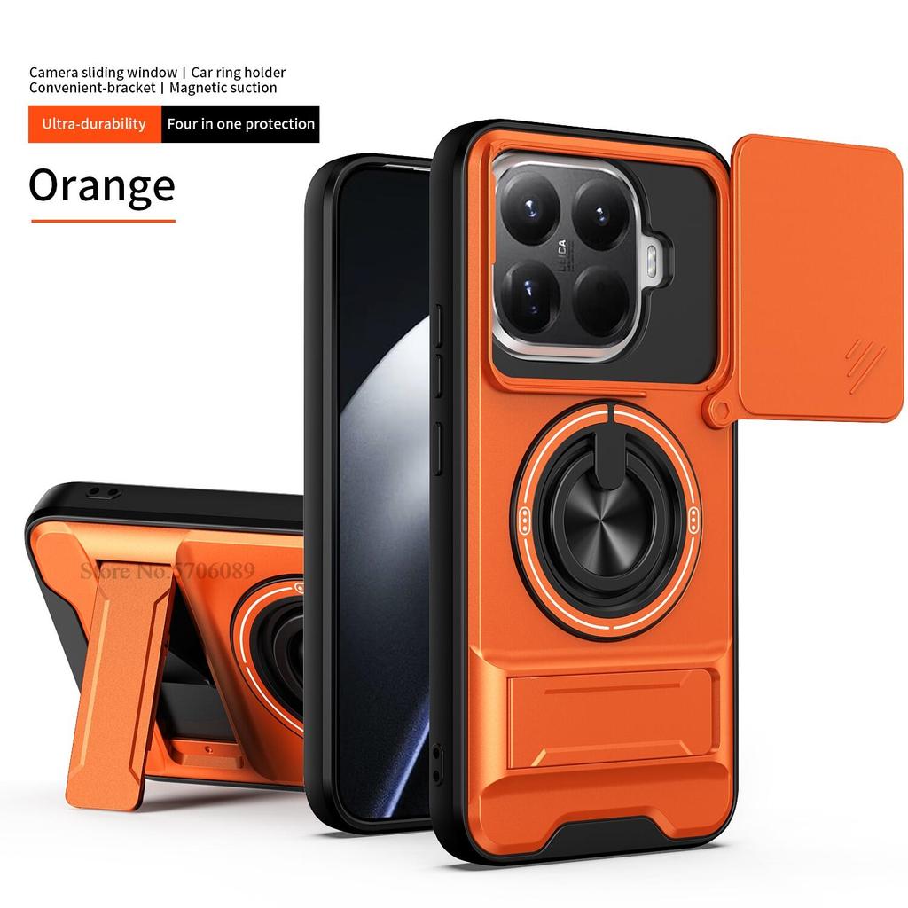 Бронированный чехол 15T/15T Pro для Xiaomi 15T Pro, противоударный чехол-слайдер с защитой объектива, чехол для телефона для Xiaomi 15T, чехол Fundas с кольцом