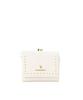 Samantha Vega Studded Line Folding White Women's Wallet/Mini Wallet,
