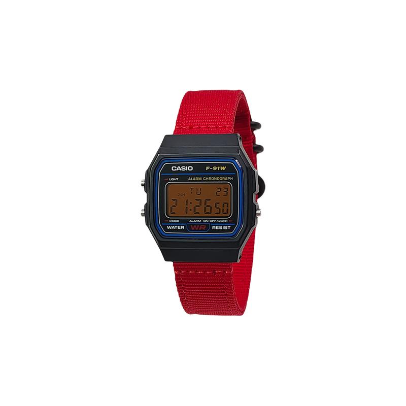 Casio Индивидуальные часы модифицированная серия водонепроницаемые для жизни F-91WS-7 модифицированные-NyloCore X1 классические ретро модные повседневные Кварц F-91WS-7