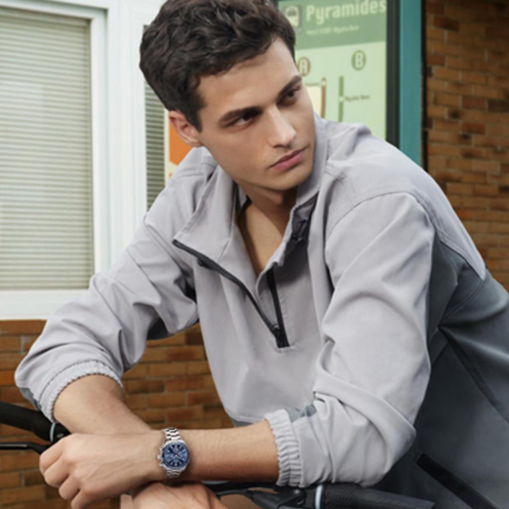 Часы BENYAR AKNIGHT, стильные часы, светящийся хронограф, фиксированный безель, аналоговый календарь, наручные часы, водонепроницаемые, японские кварцевые часы со стальным ремешком