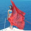 Bikini Cover Scarves Solid Color Sunscreen Scarf Female Wraps Summer Large Scarf Korean Style Shawl
