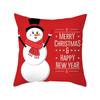 Merry Christmas Decorative Print Cushion Cover Home Living Room Sofa Decorative Square Pillow Cover 45 * 45cm
