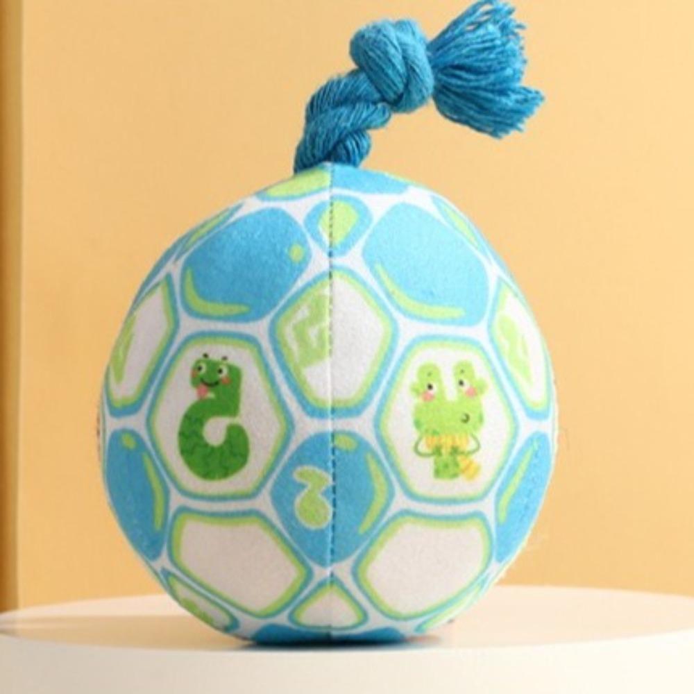 С Веревочным Узлом Игрушка для Собаки Мяч Интерактивный Колокольчик Собачий Диск Мяч Питомец Плюшевая Звуковая Игрушка Решает Скуку