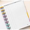 Activity Log Refill Pages fits Discbound Planners, Time Activity Tracker Log Refills, Pre-punched Happy Planner erts (9 Disc Classic)