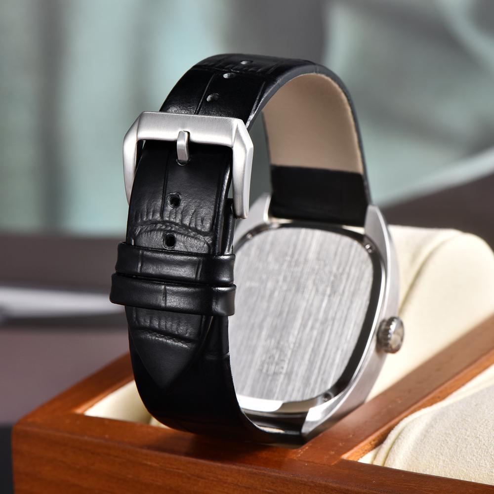 RollsTimi New Men's Watches Top Brand Luxury Oval Quartz Watch For Men Fashion Watch Man Waterproof VH31 Clock Gift Leathe