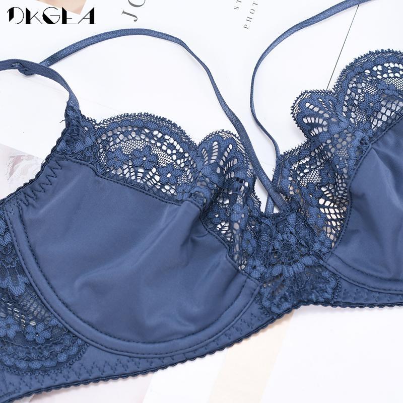 DKGEA Sexy Underwear Set Plus Size Brassiere Ultrathin