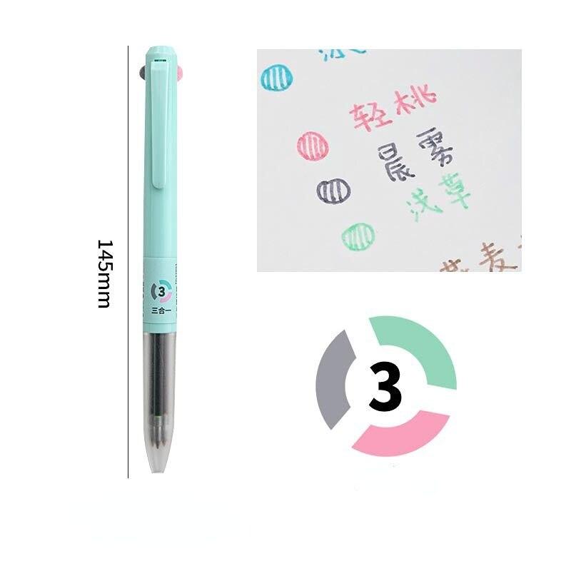 3 в 1 модная минималистичная гелевая ручка креативный дизайн однотонная канцелярская гелевая ручка 0,5 мм цветная ручка для рисования в журнале