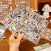 Наклейки Yuxian Showa Кот Тень: Милый декоративный материал для DIY в тематике домашних животных для дневников и открыток.