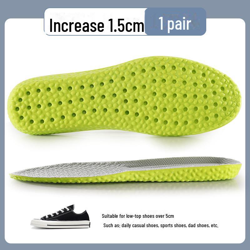 Stealth Comfort Insoles: Invisible Height Boost, Shock Absorption, Sweat Deodorizing for Men’s and Women’s Sports & Martin Boots AJ1
