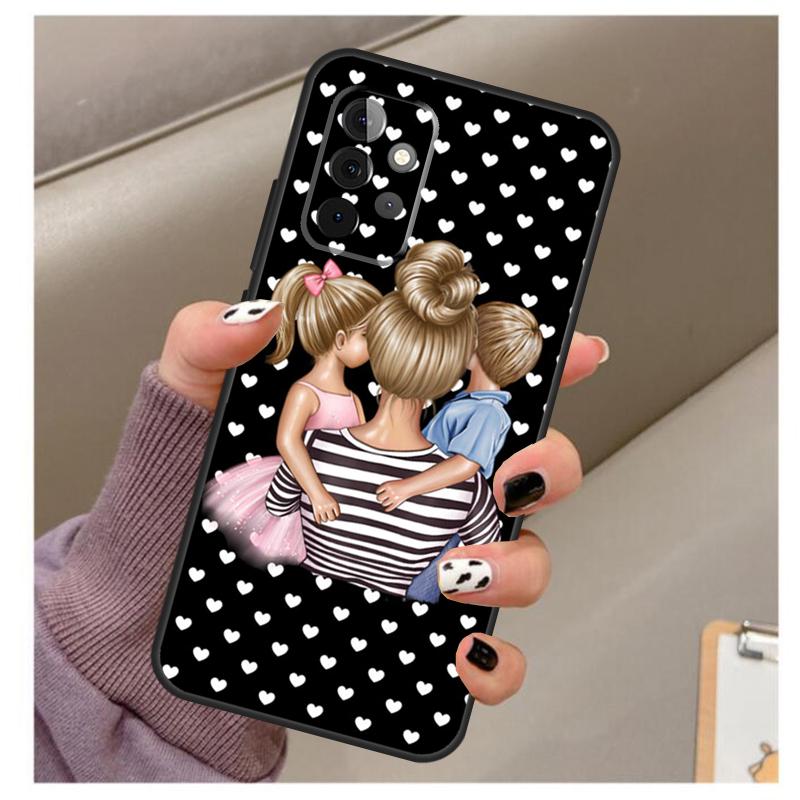 Красивый чехол для Матери Дочери Сына для Samsung Galaxy A33 A13 A53 A34 A54 A14 A15 A16 A26 A36 A56 A12 A32 A52 A06 A35 A55