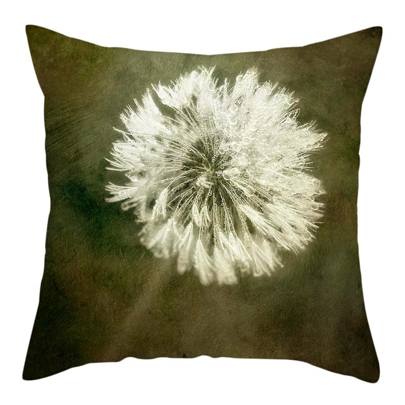 Чехол для подушки с принтом одуванчика, романтический чехол для подушки, домашний диван, украшение, подушка, чехол для подушки