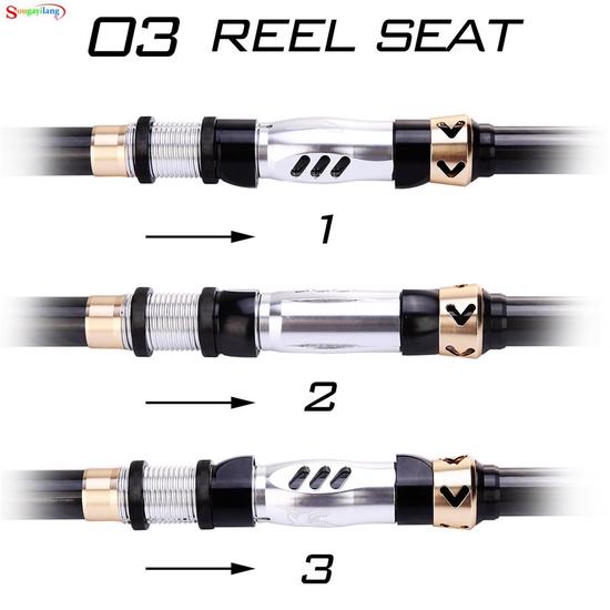 Fishing Rod Carbon Fiber Telescopic Fishing Pole Lengthened Hollow Handle Rods for Bass Carp Fishing