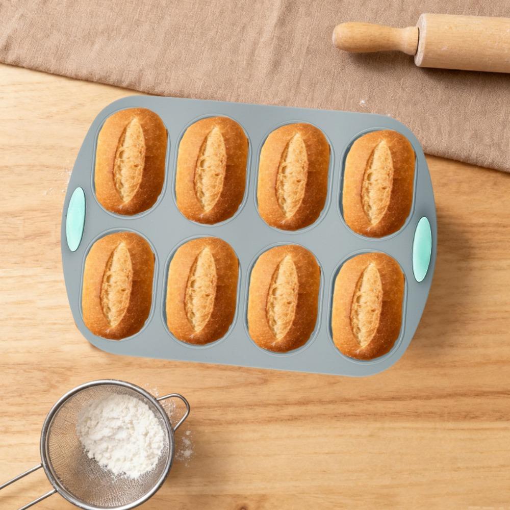 Household Non-stick Silicone Bread Pan Anti-scalding Heat-resistant Baking Mold Easy Release Rectangular Baking Tray Oven