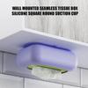 Anti-Wear Suction Cup Tissue Box Silicone Car Tissue Box High Quality Desktop Tissue Drawer