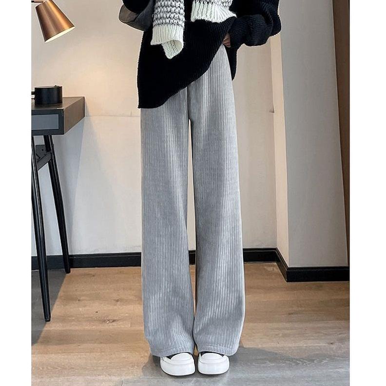 Warm Pants for Women Winter Wide Leg Pants Large Size Women's Pant Thicken Women's Warm Pant Korean Baggy Pants Woman Pant