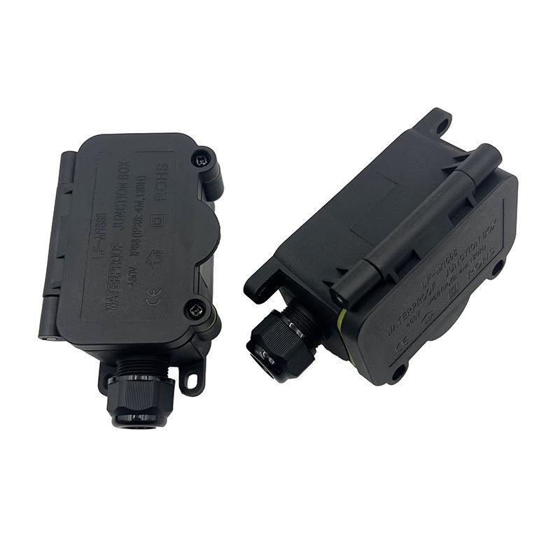 IP66 Waterproof Junction Box with 3mm-6.5mm Cable Connector Sealed Flame Retardant for Garden Security Camera Wiring