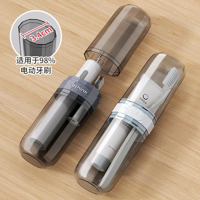 Toothbrush Travel Containers Transparent Portable Toothbrush Case Outdoor/business Trip/travel Acessories