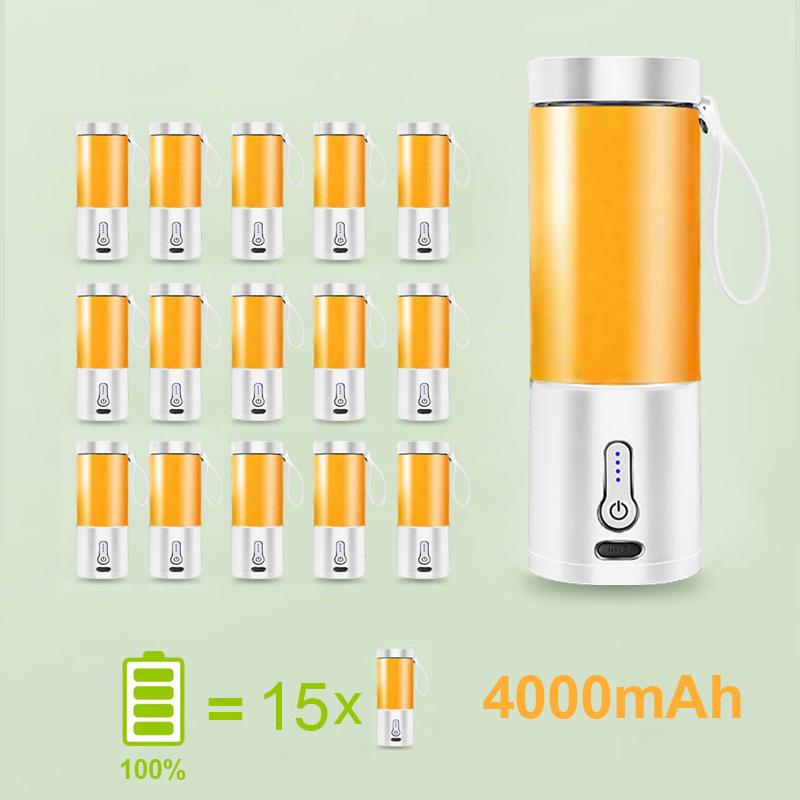 530 мл электрическая соковыжималка блендер USB мини фруктовые миксеры соковыжималки фруктовые экстракторы еда молочный коктейль многофункциональная соковыжималка машина