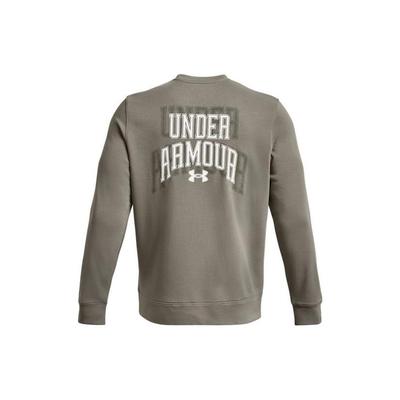 Under Armour Толстовка с капюшоном из хлопка с буквенным принтом, мужская, зеленая 1379764-504