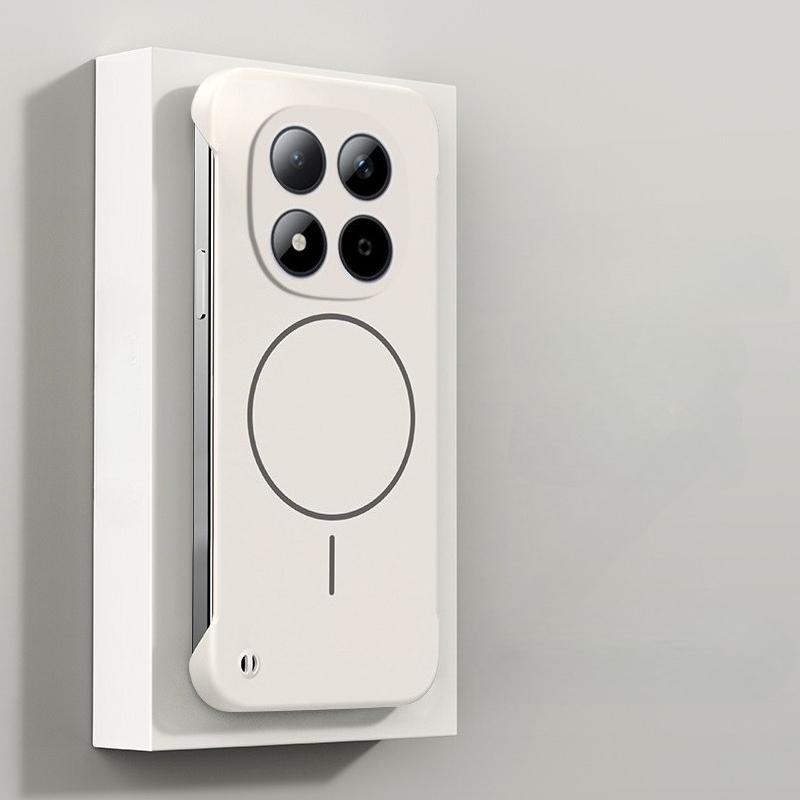 Ультратонкий безрамочный магнитный чехол для Xiaomi Redmi Note 15 14 Pro Plus Note 13 5G Note 12Pro Magsafe Жесткий ПК Матовый чехол-накладка