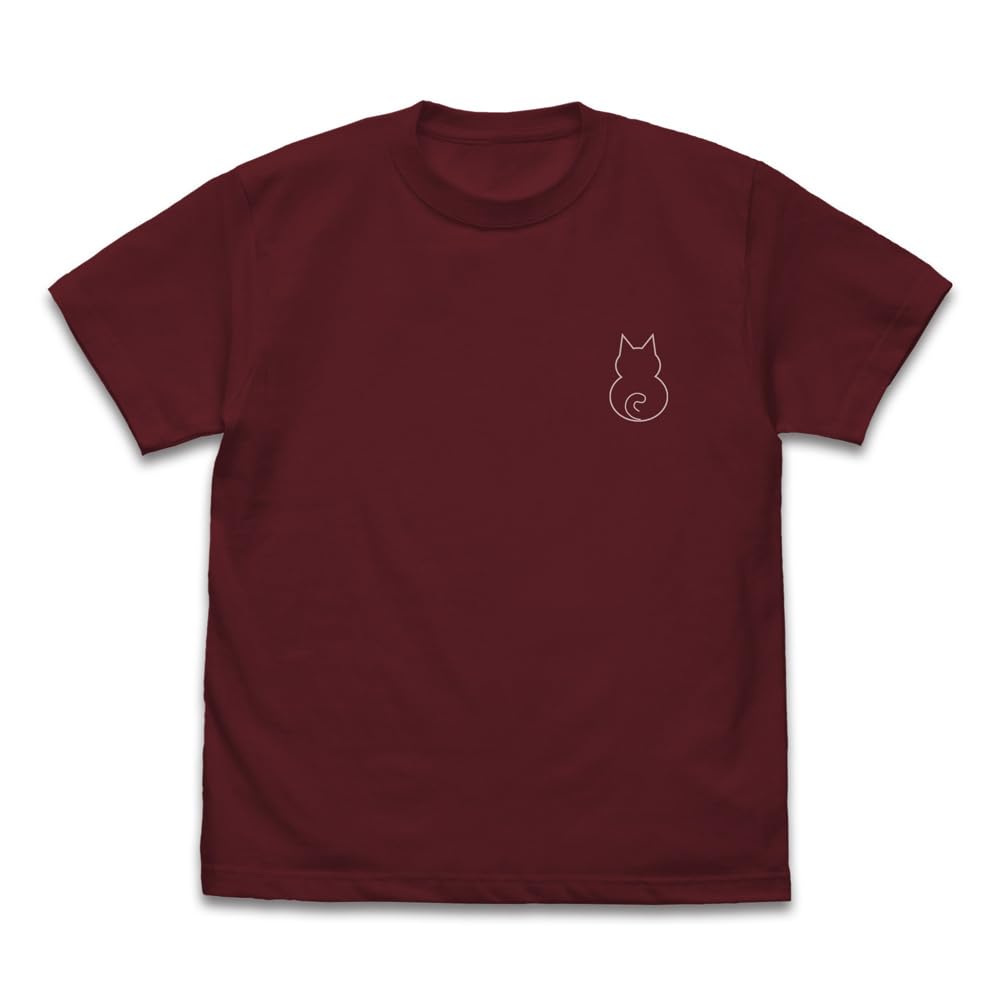 COSPA TV Anime Ramen Akaneko BURGUNDY L Size [Official] "Ramen Akaneko" T-Shirt