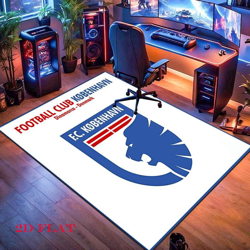 F.C. København Carpet Rug for Living Room Bedroom Home Sofa Decoration,Kids play Nonslip Floor Mat