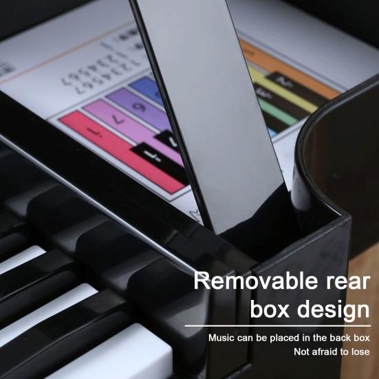 2024 Playable Piano Calendar with 52 Music Scores Musical Scale Sticker USB Rechargeable 3D Piano Desktop Calendar Decoration Birthday Gift