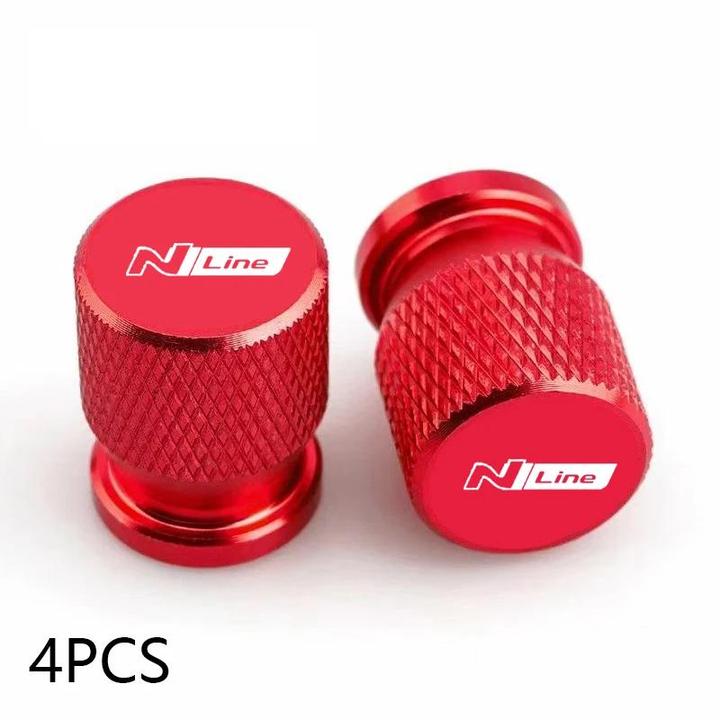 For Hyundai NLINE i30 i40 ix 35 Coupe Tucson Sonata Elantra Kona Car Wheel Tire Valve Caps Tyre Stem Covers Airdust Waterproof TT35