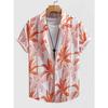 Мужская повседневная рубашка Vitality с принтом тропических листьев - рубашка с коротким рукавом