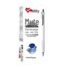 Hobby GP2830 Silent Gel Pen, 0.5 Bullet Tip, Black/Red