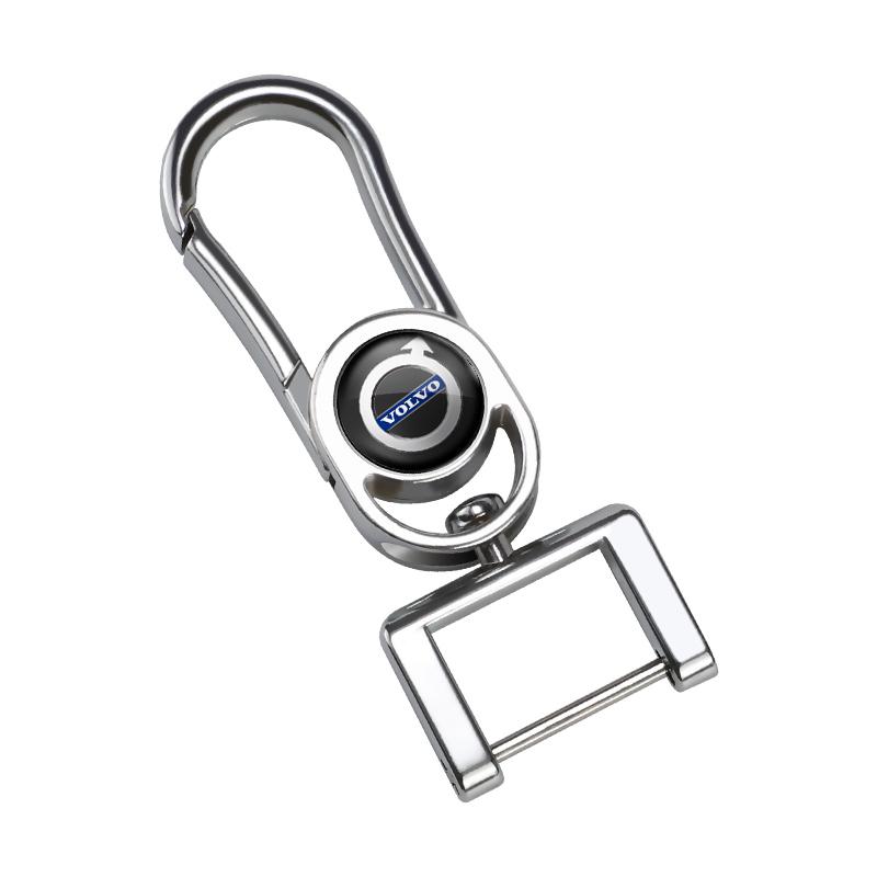 Car Logo Keychain Key Rings 3D Metal Braided Woven Rope For Volvo XC90 V90 V60 XC60 V40 S80 S60 S90 C40 XC40 V70 XC70 C30 C70 SA2