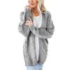 Fashionable Casual Knitted Sweater With Loose Long Sleeve Women Cardigan