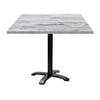 Table - Bazila - 90 X 90 Cm - White - Particleboard - Contemporary Style
