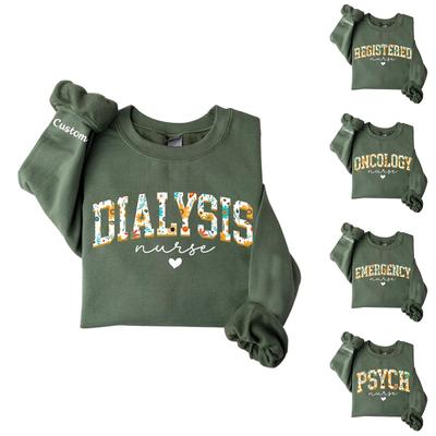 Женская мода Английская линия Принт букв Универсальный свитшот с круглым вырезом