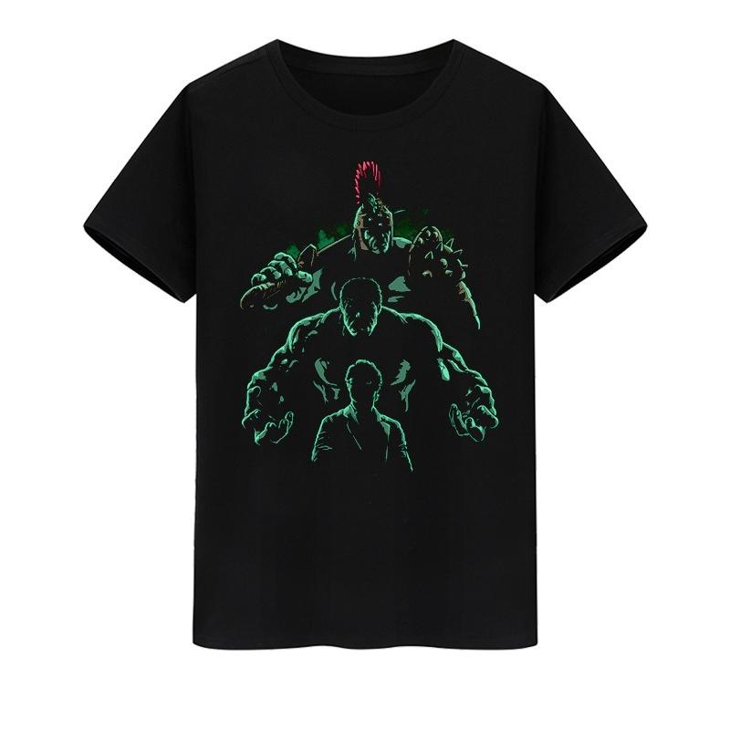 Оригинальная Новая Высококачественная Периферийная Футболка с Принтом Халка Мстителей для Мужчин и Женщин Свободного Кроя с Короткими Рукавами