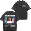 Singer Pablo Alborn Global Tour Kmo  Print Washed Vintage T Shirt Men Women Hiphop  Casual Oversized T Shirts Fan Gifts