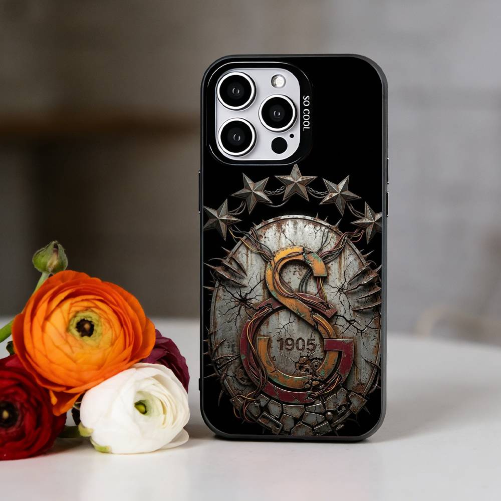 G-Galatasaray SK 1905 Edition Phone Case For iPhone 17,16,15,14,13,12,11 Plus,Pro Max,XS,Colorful Silver Phone case Funda Cover