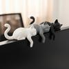 Cute Sleeping Cat Ornament 3D Printed Cat Statues Crafts Decorative Cat Statues  Bedroom Decor