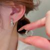 Простые и минималистичные серьги, изысканные и маленькие модные серьги для женщин, инкрустированные цирконами