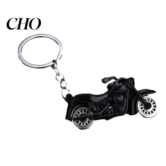 Street Style Keychain Pendant Motorcycle Design Zinc Alloy Key Chain with Detailed Metal Buckle Lightweight Holder Backpack Car Accessory Retro Bike