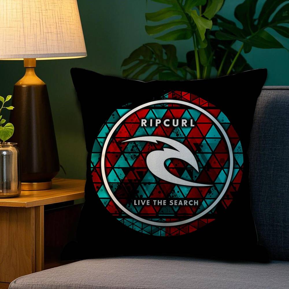 Surf Beach R-Rips Curls Pillow Case Plush Fabric Soft Double Sided Print Home Sofa High Quality Cushion Cover Throw