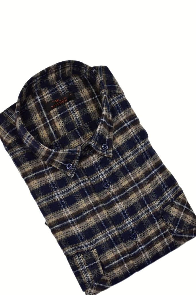 Men's Plus Size Plus Size Shirt Men's Cotton Winter Double Pocket Flap Color Shirt