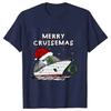 Merry Cruisemas Family Cruise Christmas 2024 T Shirts for Men Women Graphic Streetwear Short Sleeve Gifts T-shirt Mens Clothing