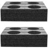 2 Pcs Foam Cup Holder Tray   Portable Drink Carrier for Takeout Beverages, Perfect for Hot and Cold Drinks   Versatile Holder for Parties, Picnics